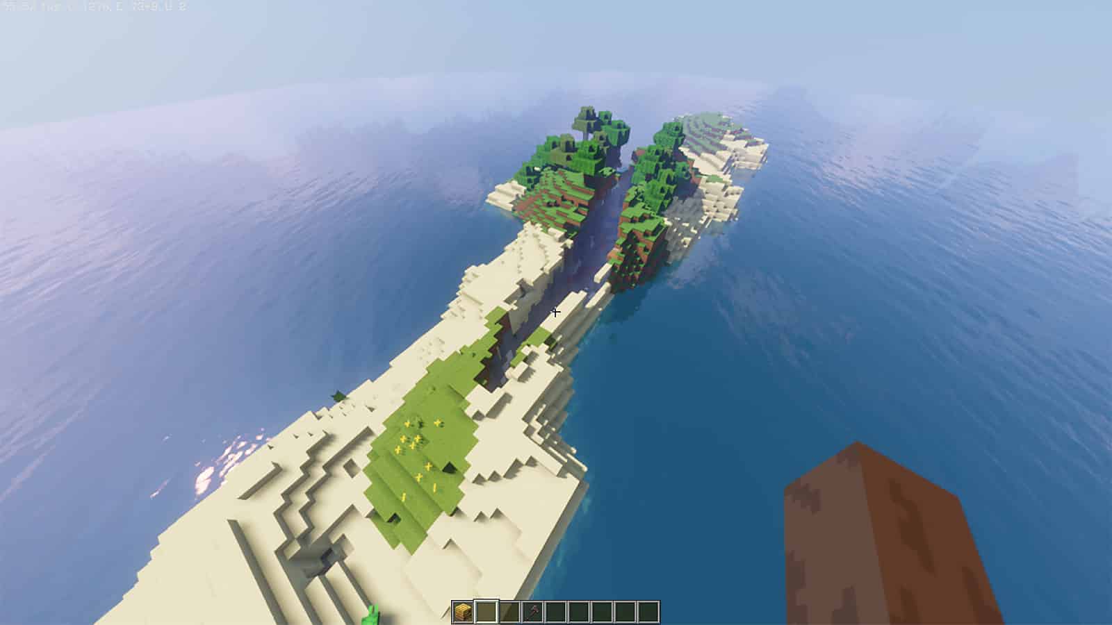 Shipwreck Island in Minecraft