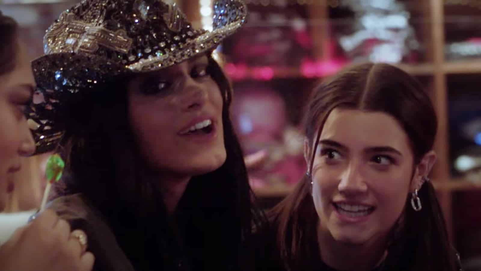 Dixie and Charli D'Amelio appear in Dixie's music video
