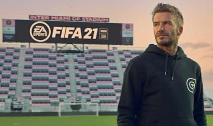david beckham at Inter Miami FC with Guild Esports hoodie