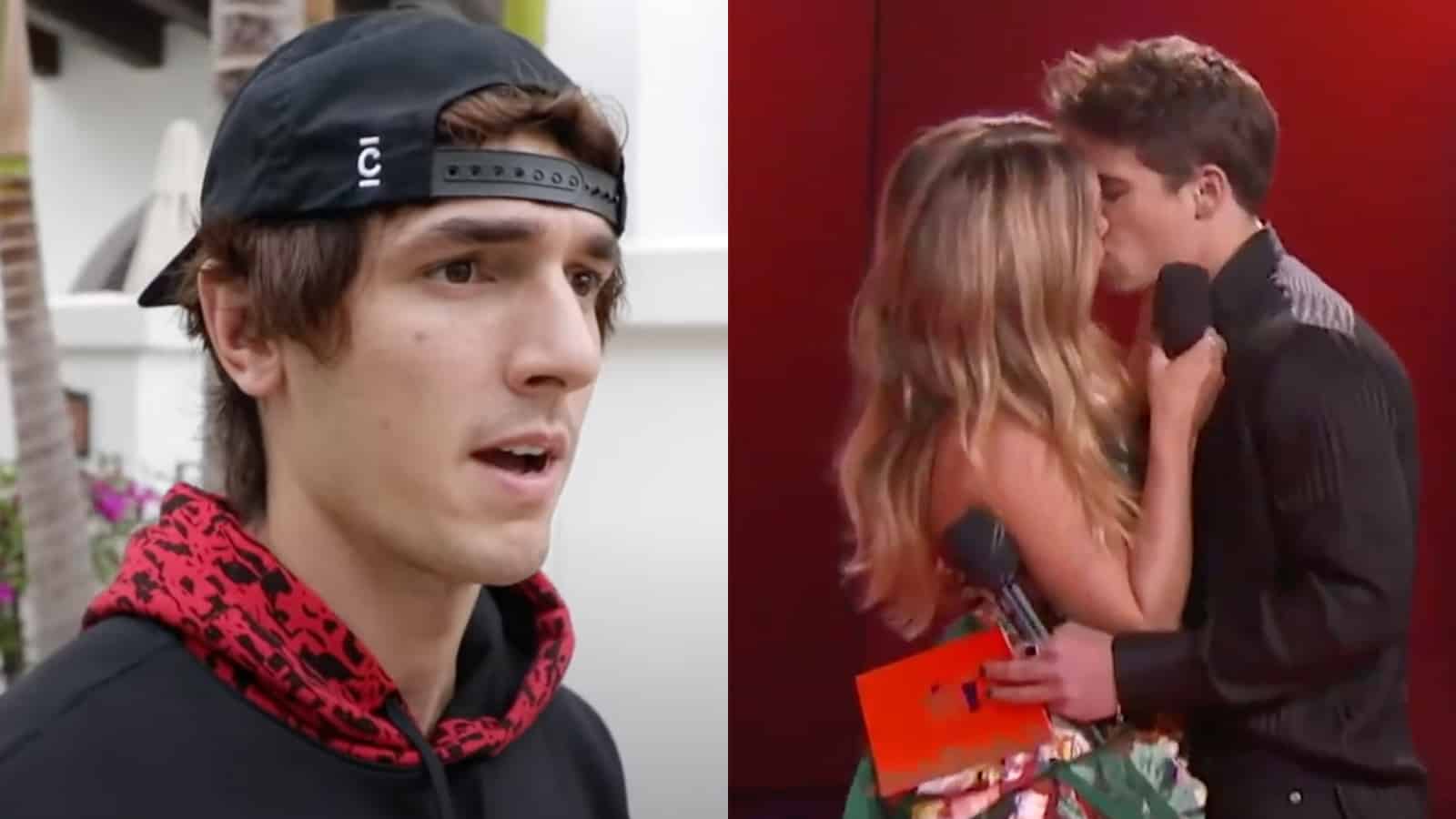 Bryce Hall reacts to Addison Rae kissing Tanner Buchanan at MTV Awards
