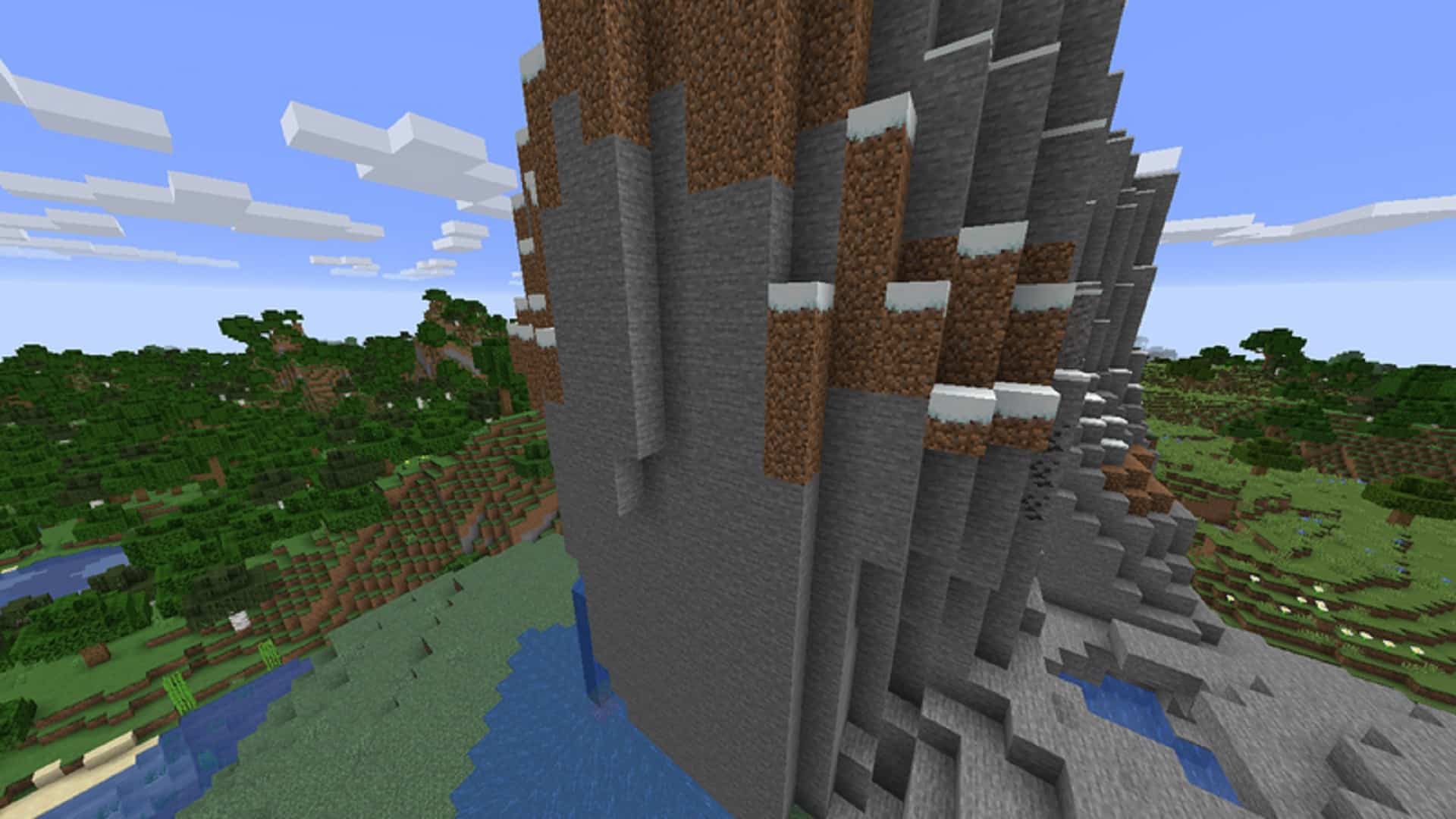 An image of stone in Minecraft, which is used to build castles.