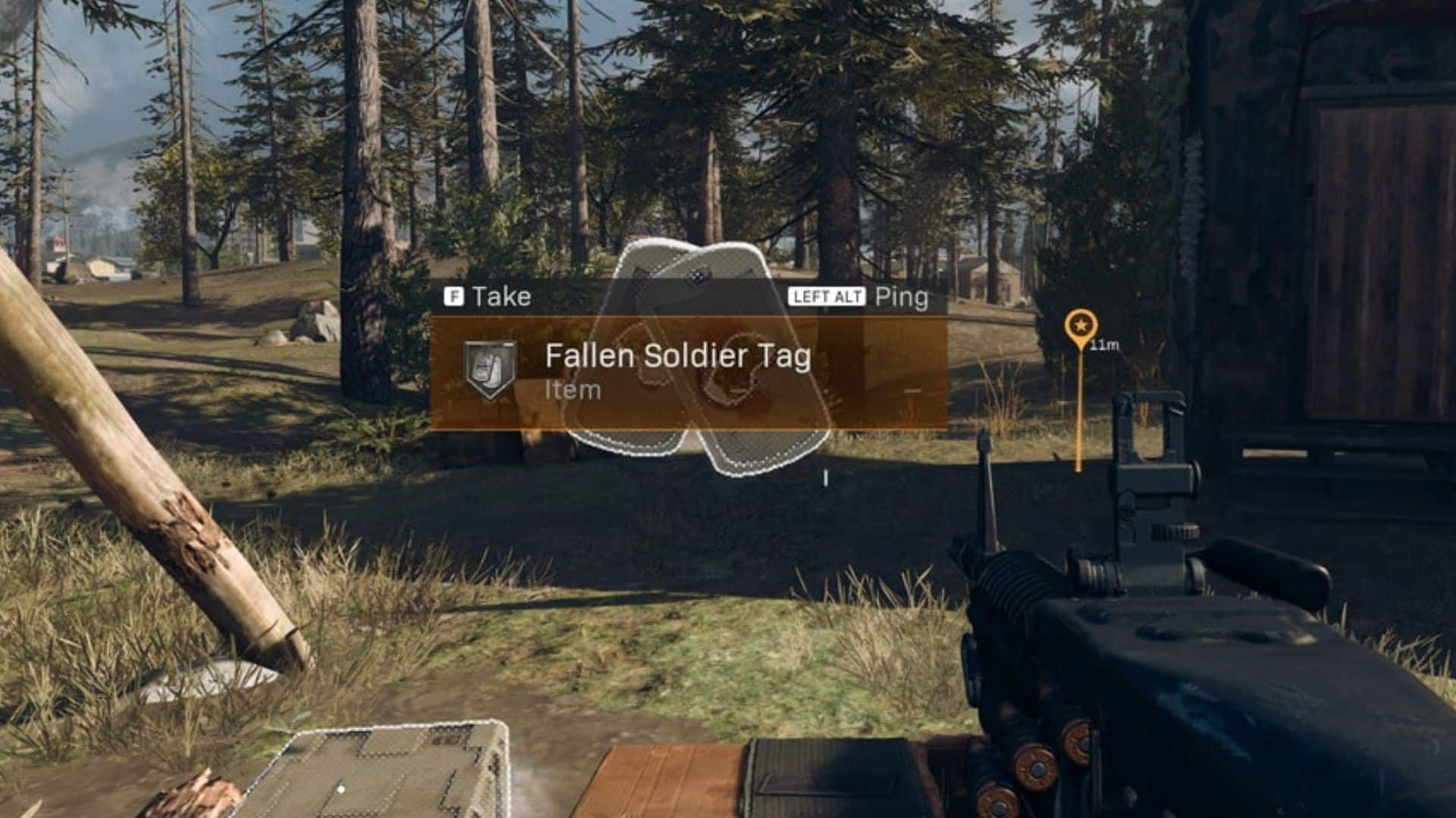 Fallen Soldier Rambo dog tag in Warzone