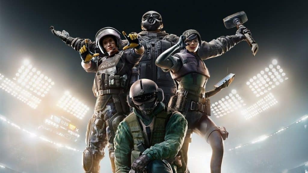 An image of four characters in Rainbow Six Siege