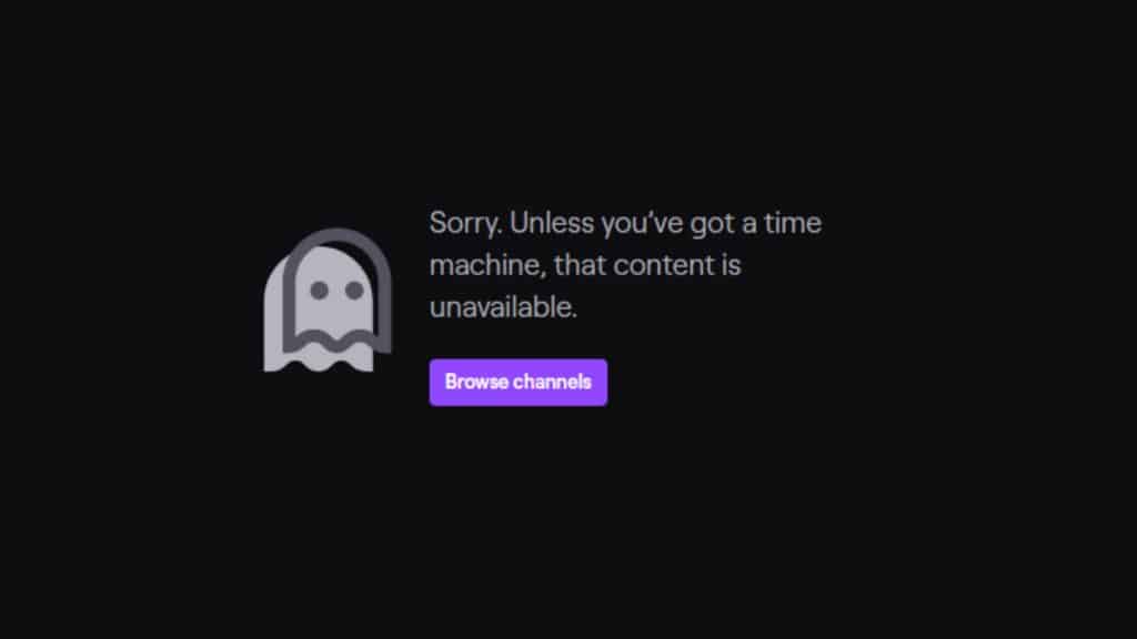 Twitch ban screen