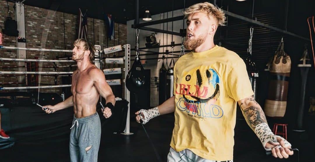 Jake and Logan Paul boxing training