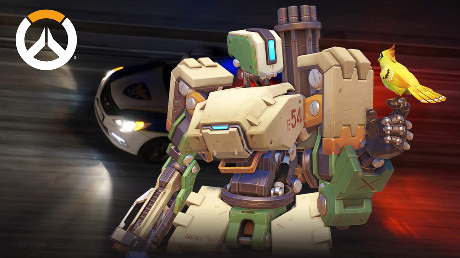 Overwatch Bastion LAPD skin concept