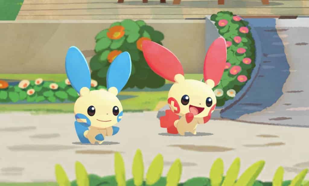 Plusle and Minun in Pokemon Go