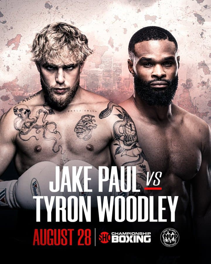 Poster for Jake Paul vs Tryon Woodley