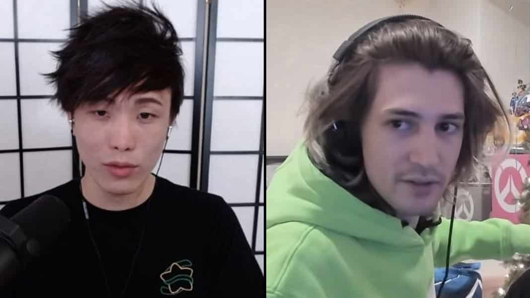 Sykkuno and xQc streaming on Twitch