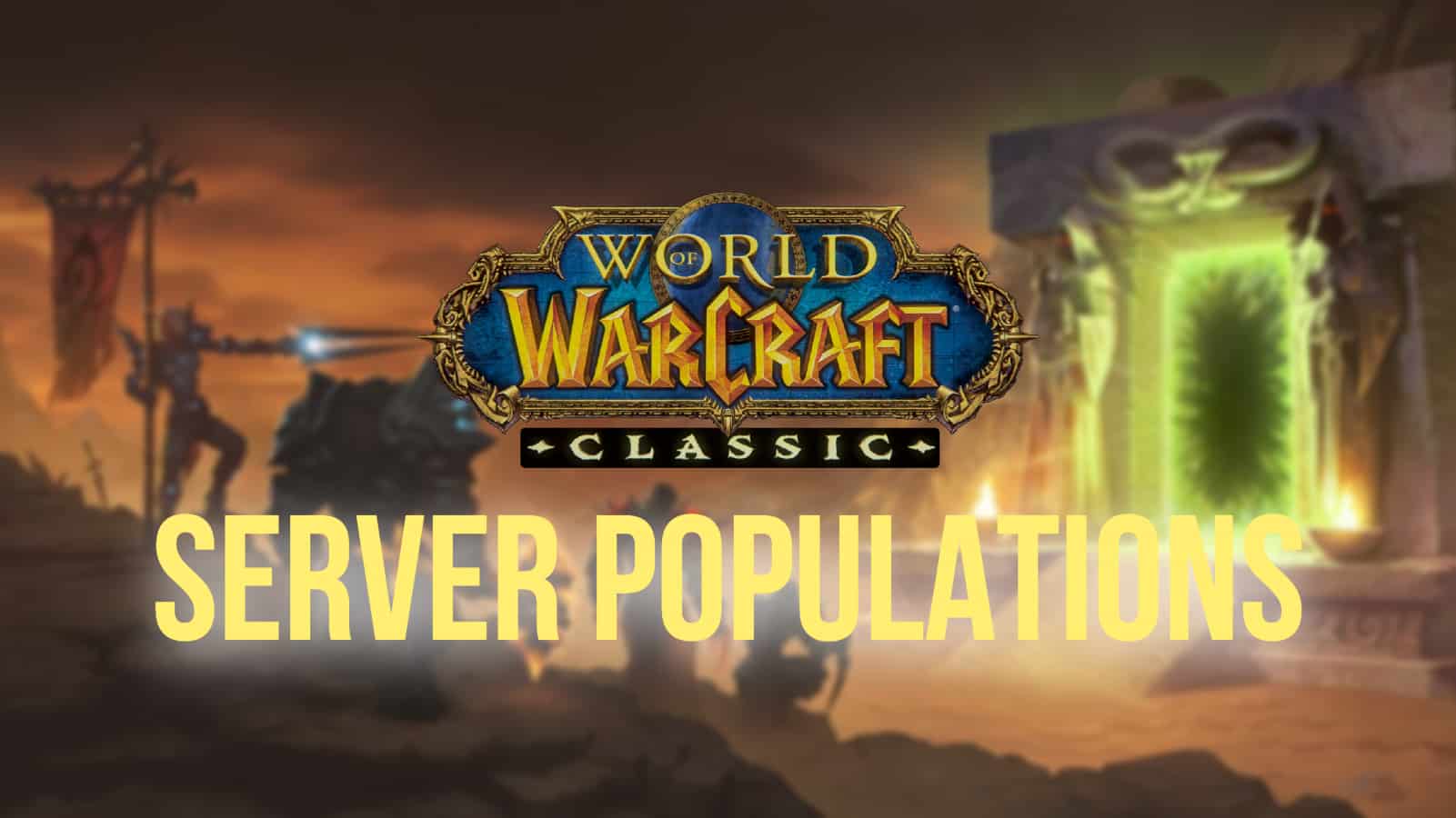 Wrath of the Lich King Classic populations in 2023 (November) -
