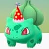 party hat bulbasaur pokemon go