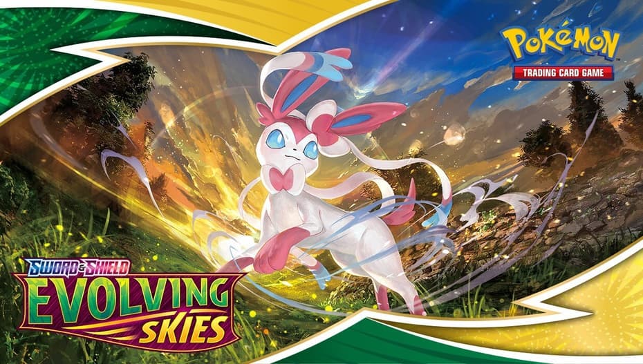 Pokemon TCG Evolving Skies expansion art