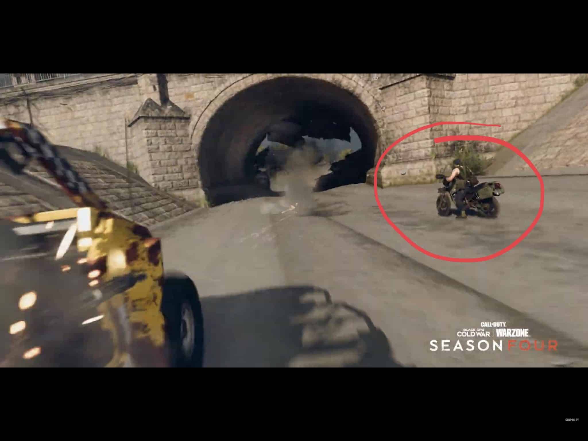 Motorbikes spotted in Warzone Season 4 trailer