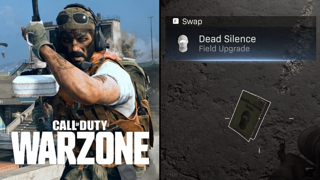 Warzone character running with Dead Silence