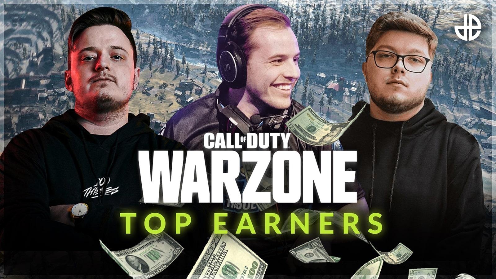 top 20 highest earning warzone players