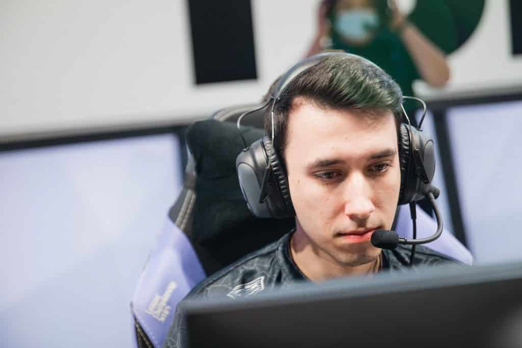 PowerOfEvil plays League of Legends for TSM on LCS stage.