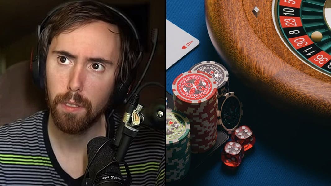 Asmongold and a roulette wheel