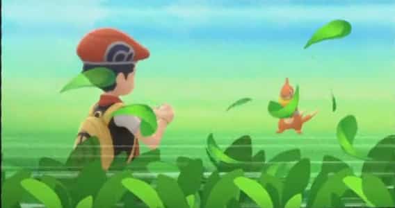 Pokemon Brilliant Diamond & Shining Pearl battle transition animation after