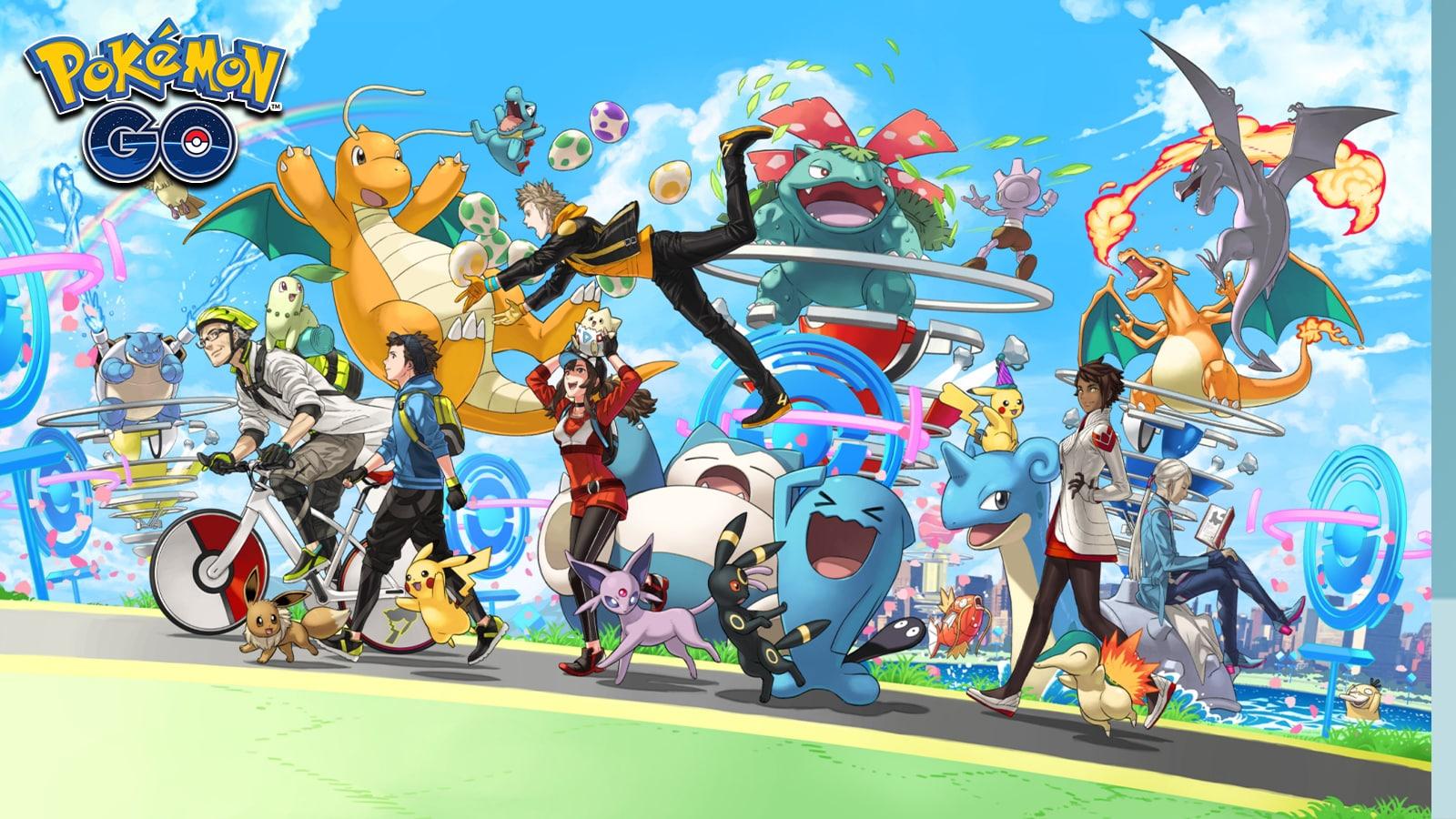 Pokemon Go anniversary wallpaper