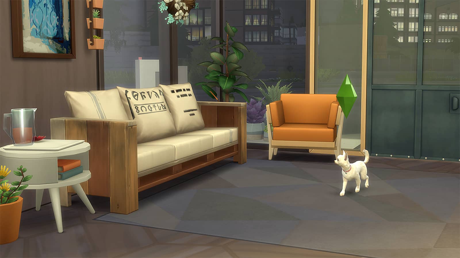 A screenshot of Playable Pets gameplay in Sims 4