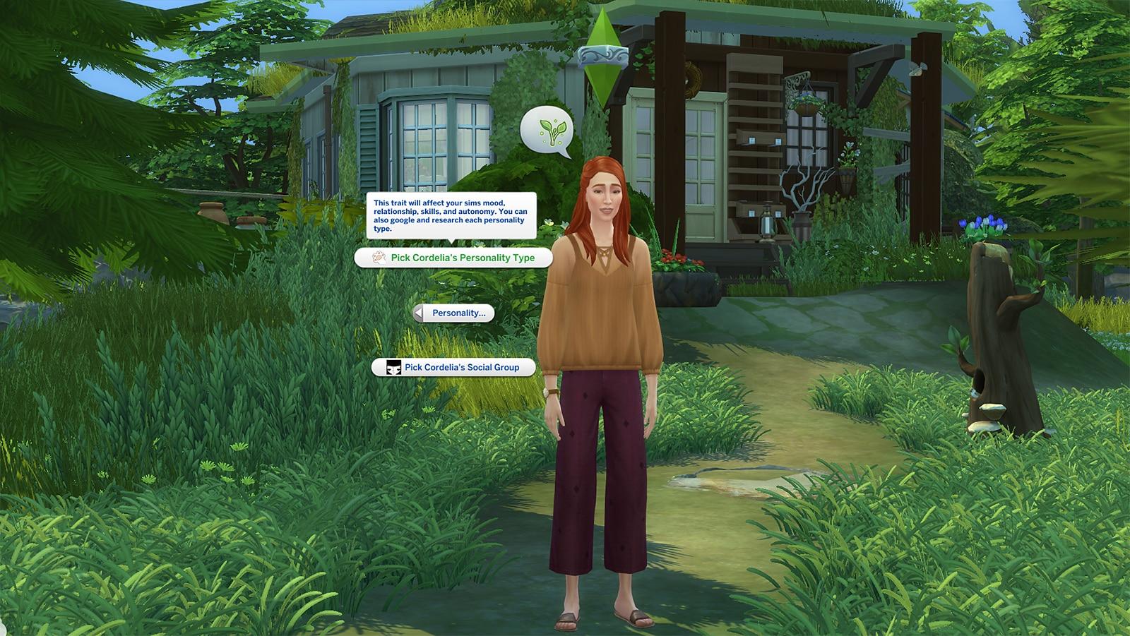 Slice of Life personality traits in Sims 4