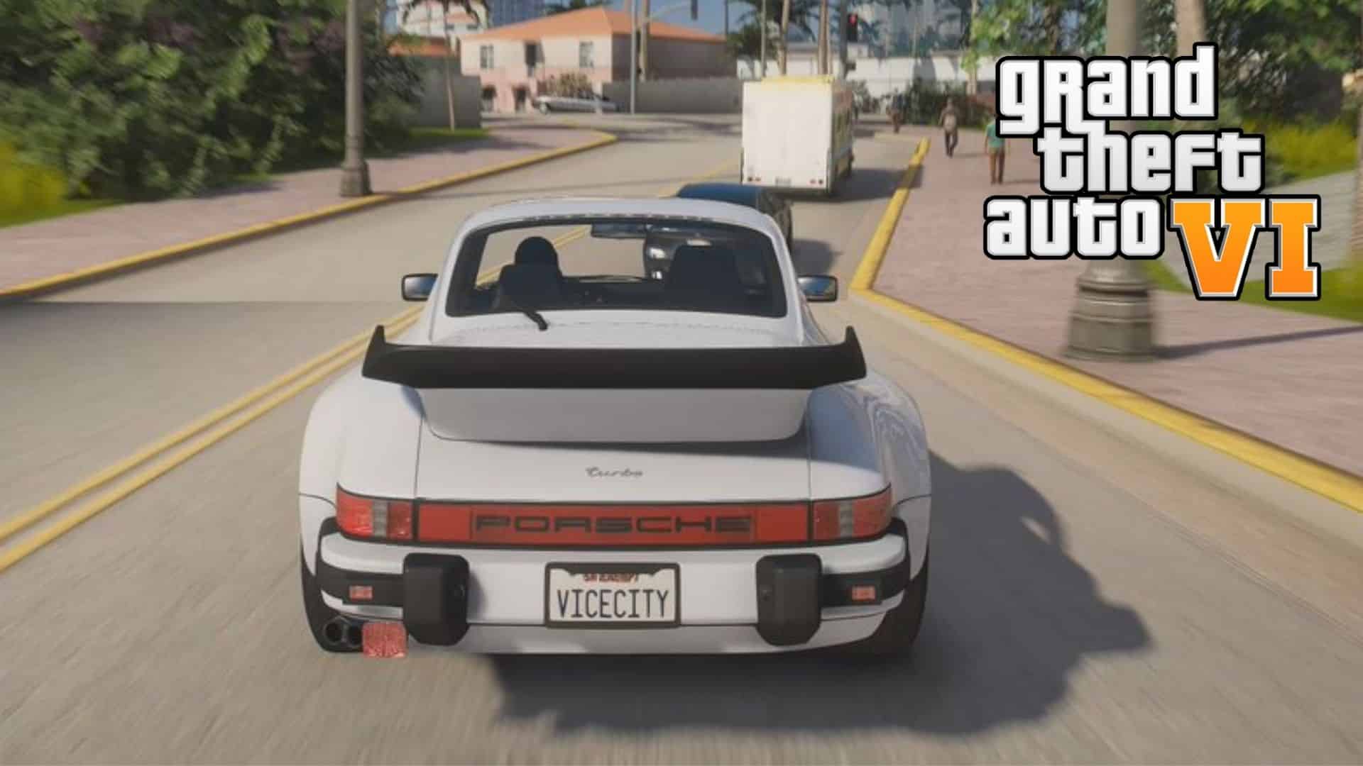 Porchse mod in GTA 5 with VIce City plate