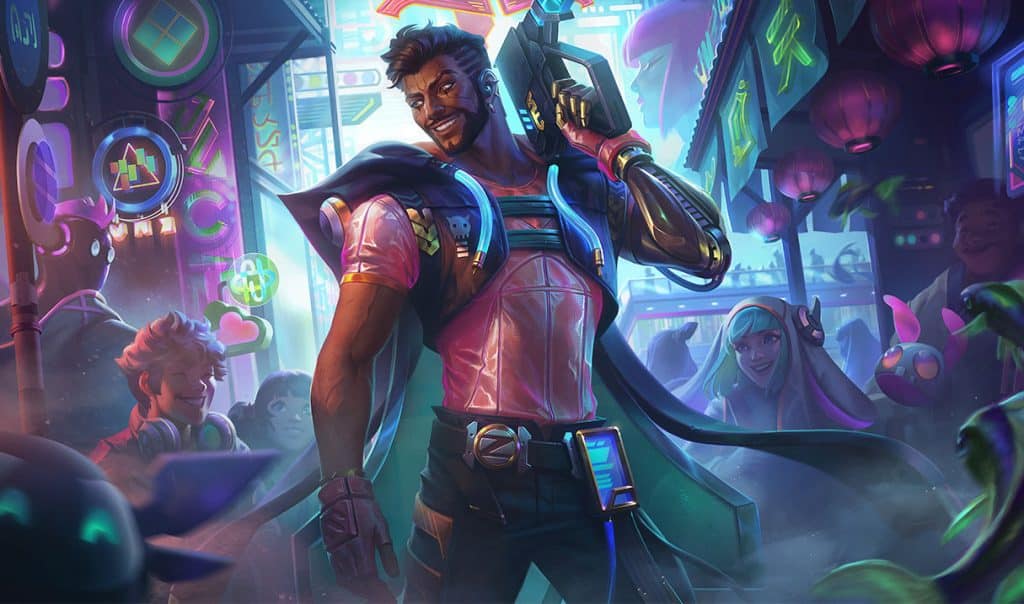 The Rogue Sentinel is getting a neon Cyber Pop skin on release.
