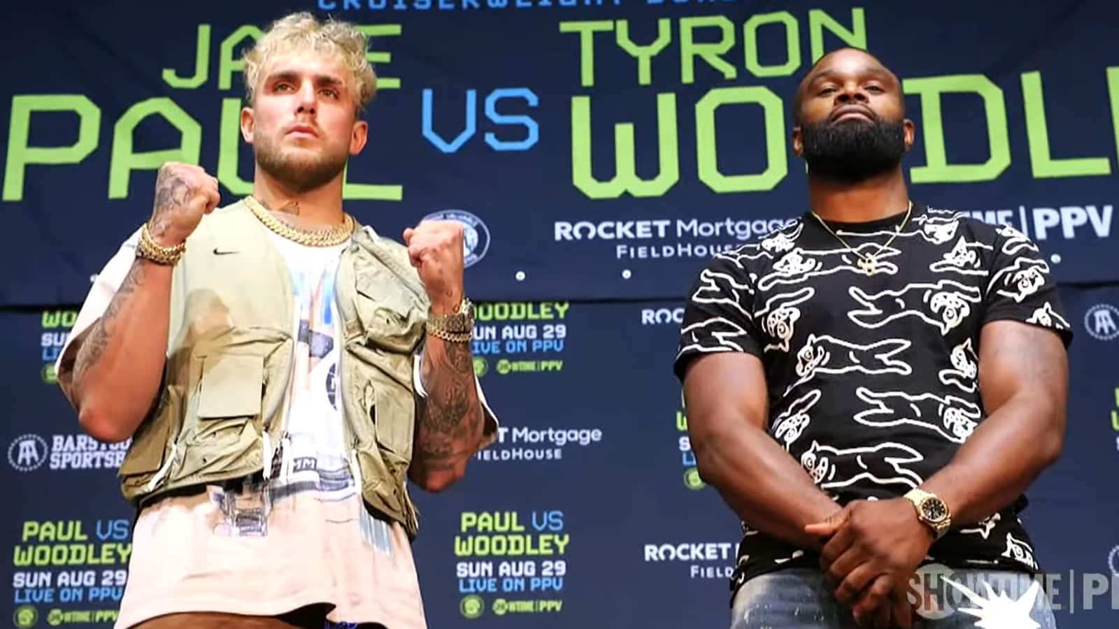 Jake Paul makes tattoo bet with Tyron Woodley