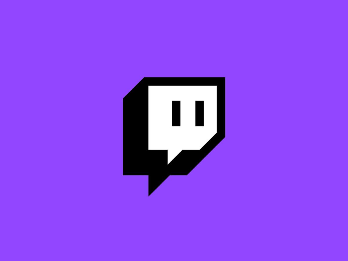 Twitch logo with purple background