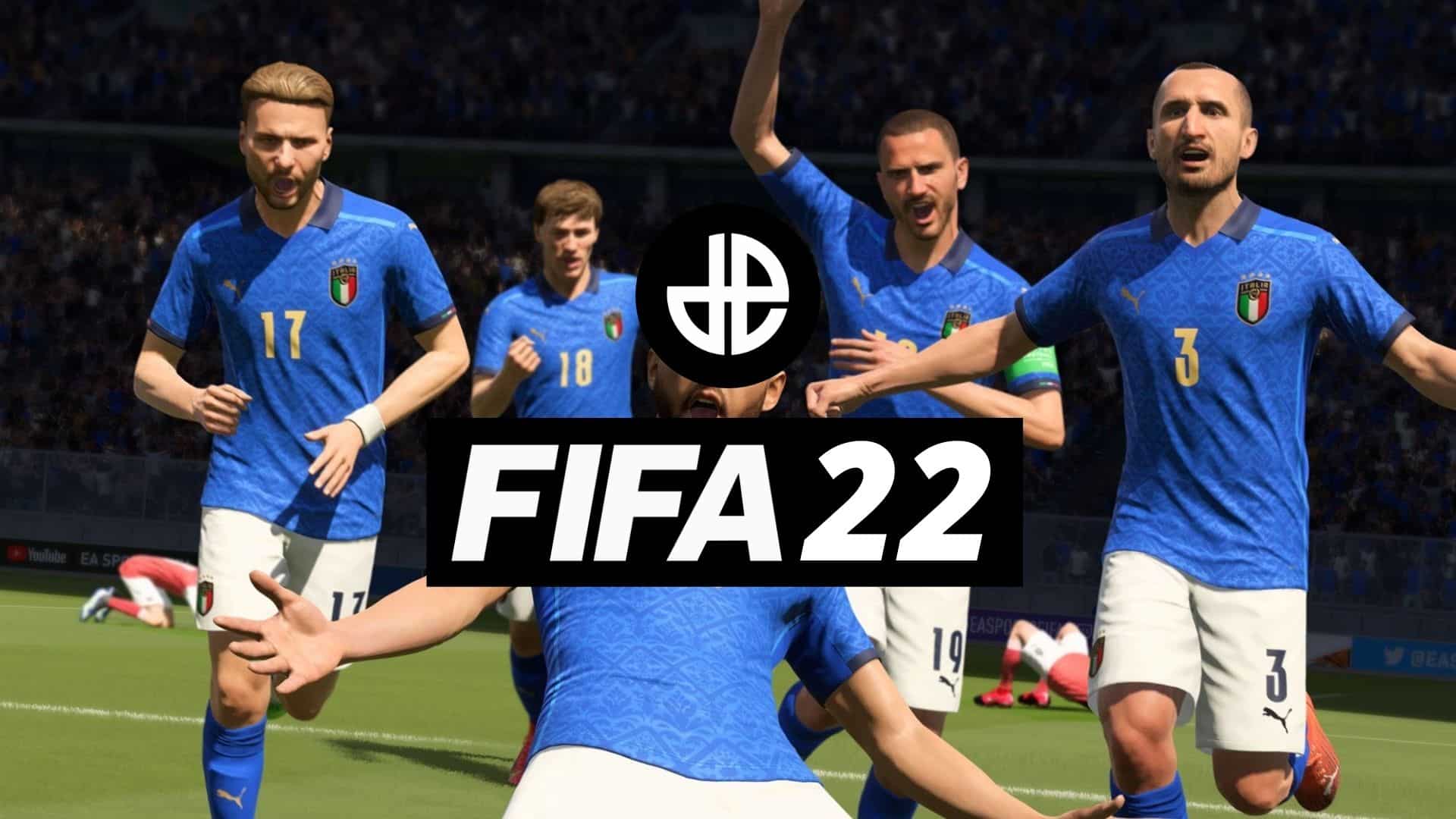Italy in FIFA 21 with FIFA 22 text