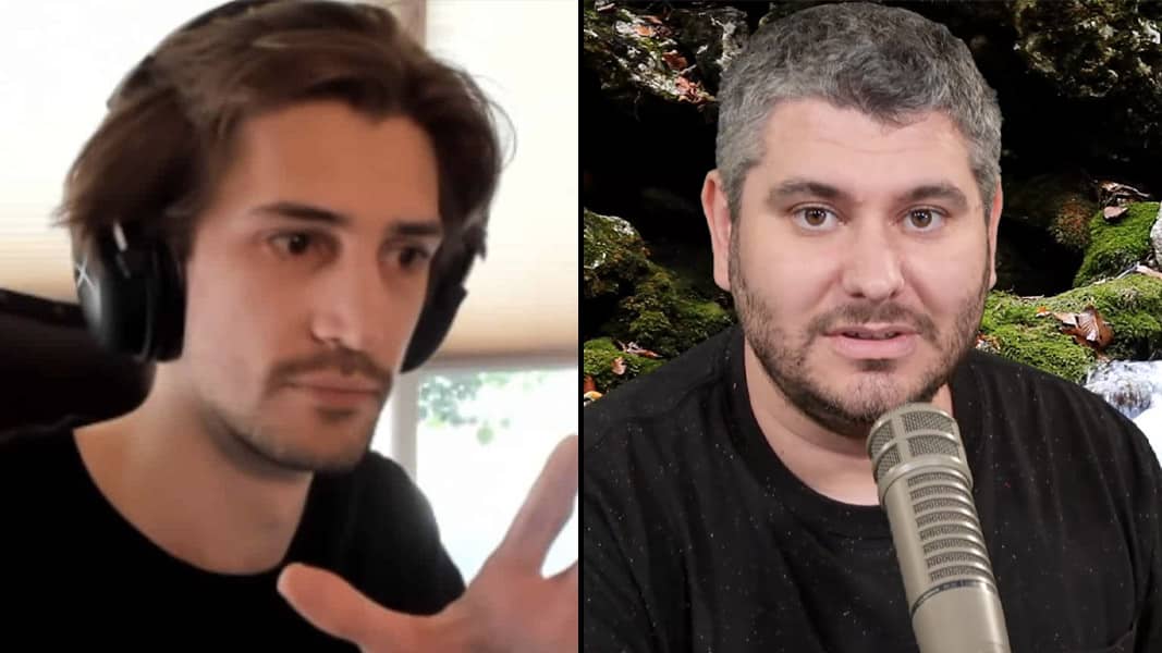 xQc and Ethan Klein from H3H3 streaming