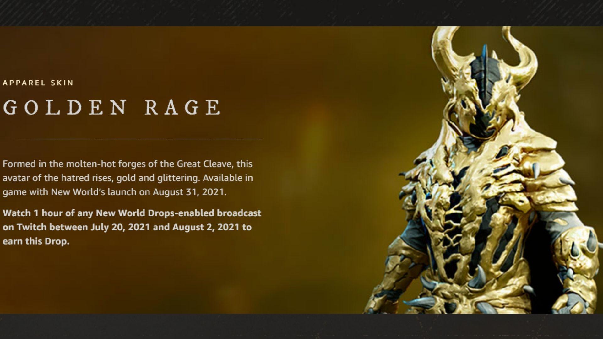Golden Rage Armor 