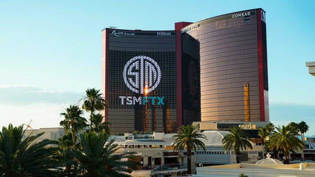 TSM FTX logo on a Hilton