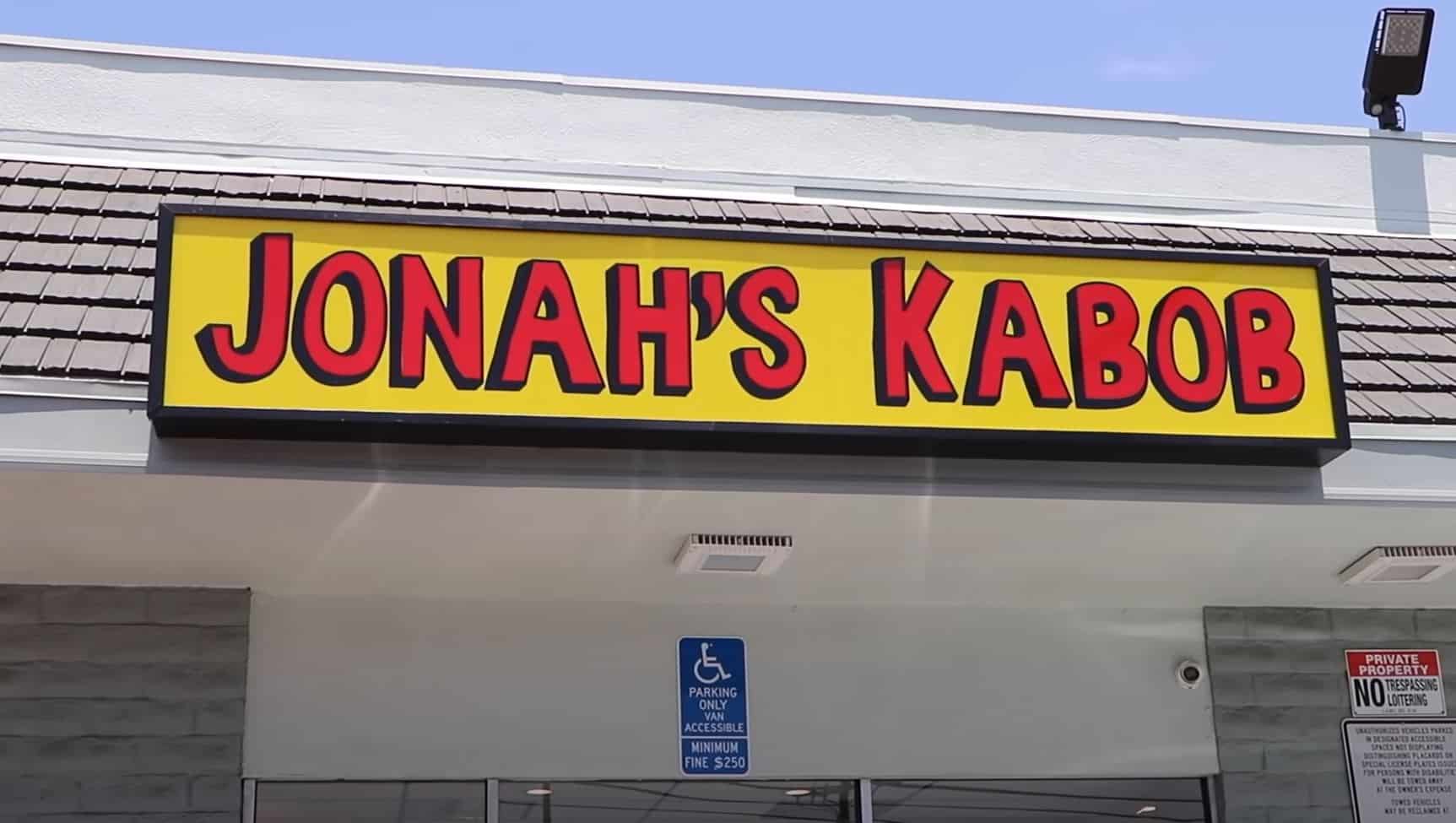 Jonah's Kebab signage