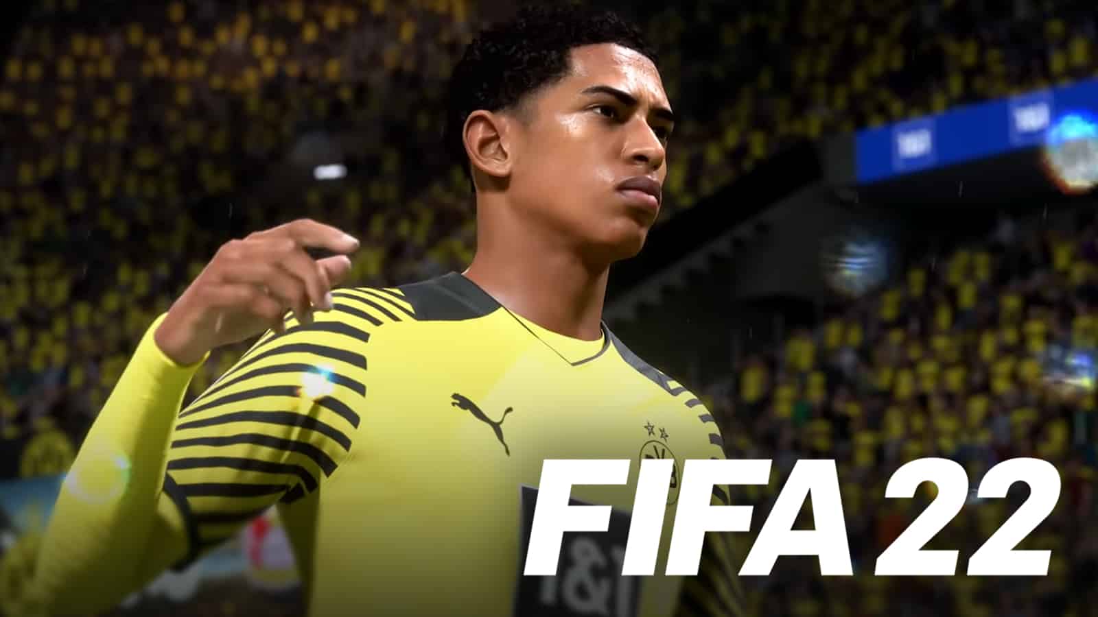 Jude Bellingham appears in digital form in EA SPORTS FIFA 22 gameplay reveal trailer.