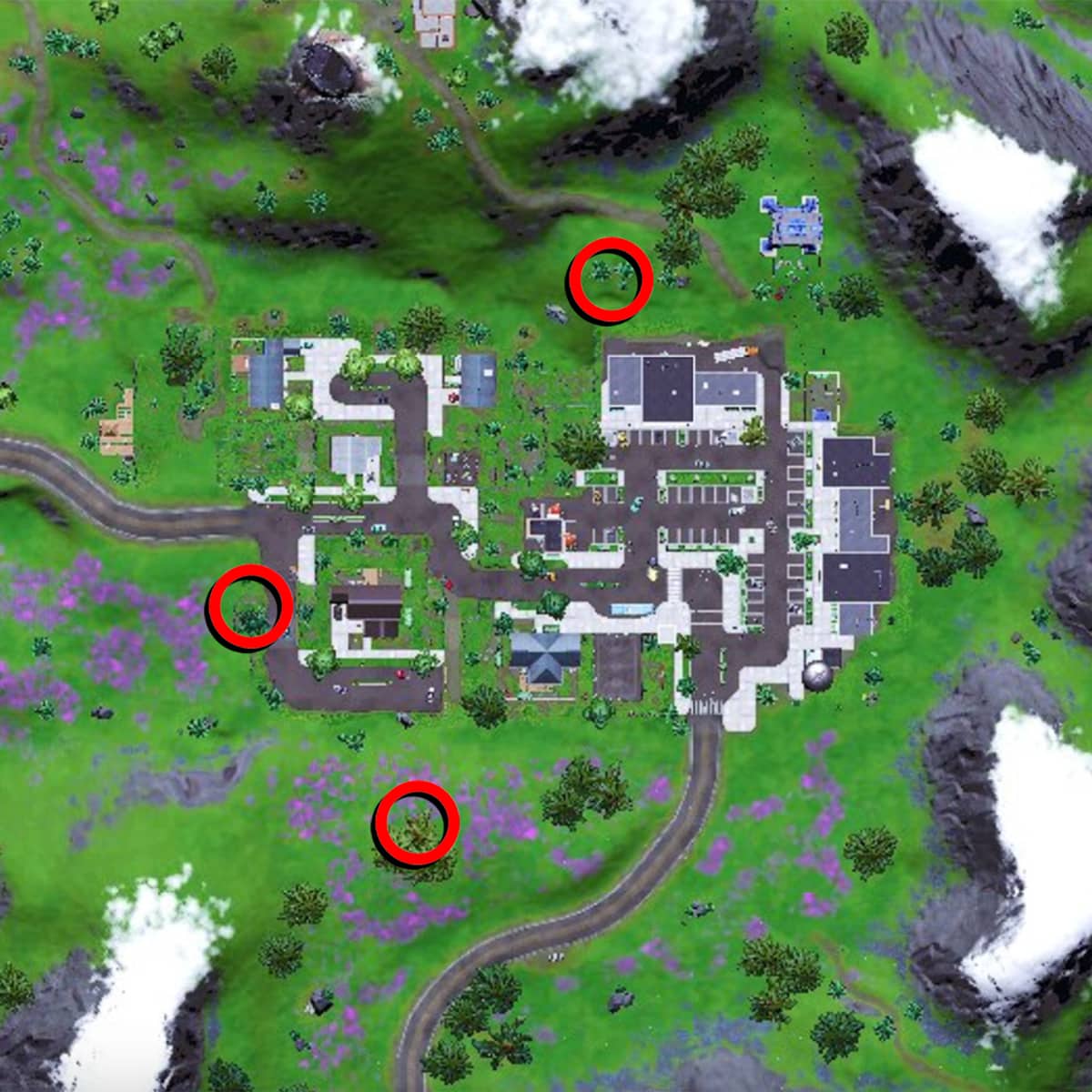 Fortnite Spy Probes locations map