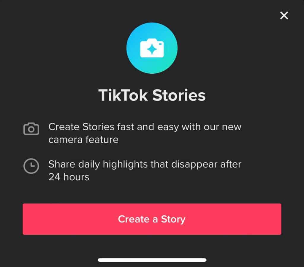 TikTok explaining TikTok stories