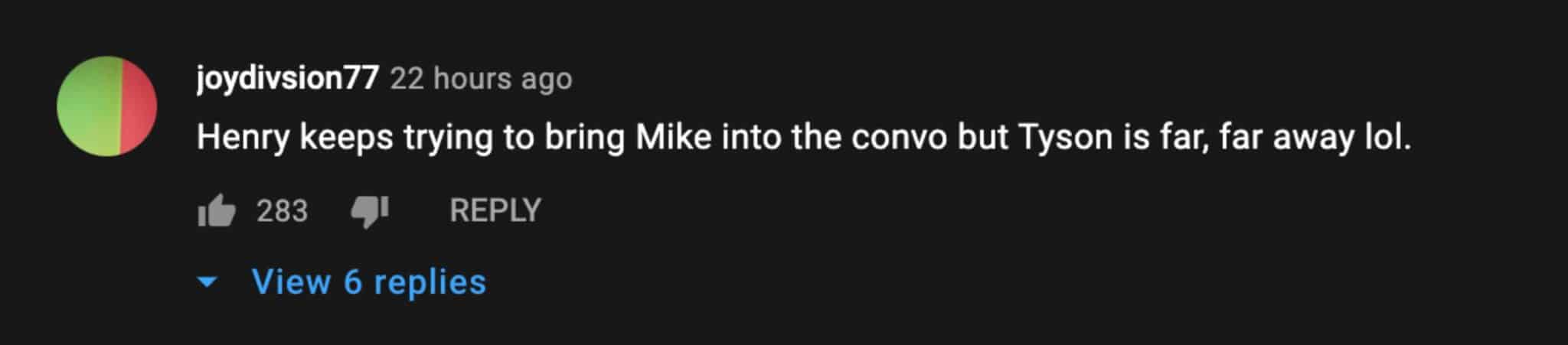 Mike Tyson comment 2