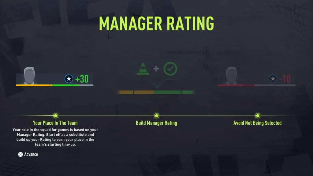Manager Rating FIFA 22 Career Mode details