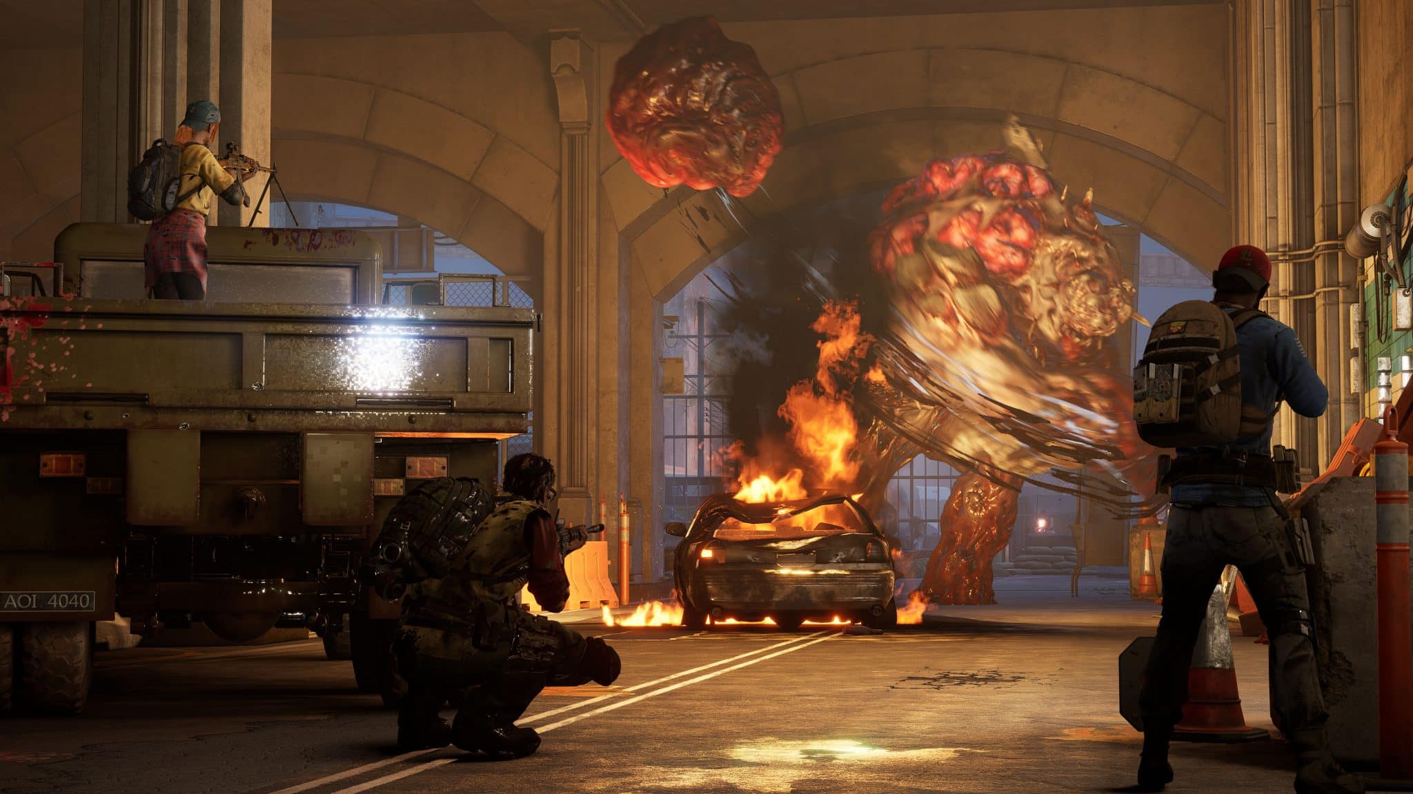 Back 4 Blood screenshot showing a boss battle