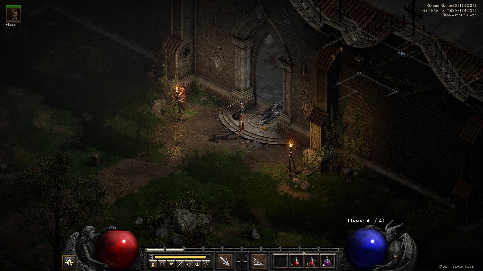 A screenshot of Amazon's Plagazon build in Diablo 2