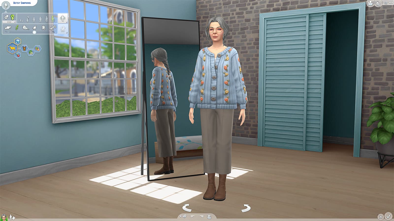 The Sims 4 CAS room mod