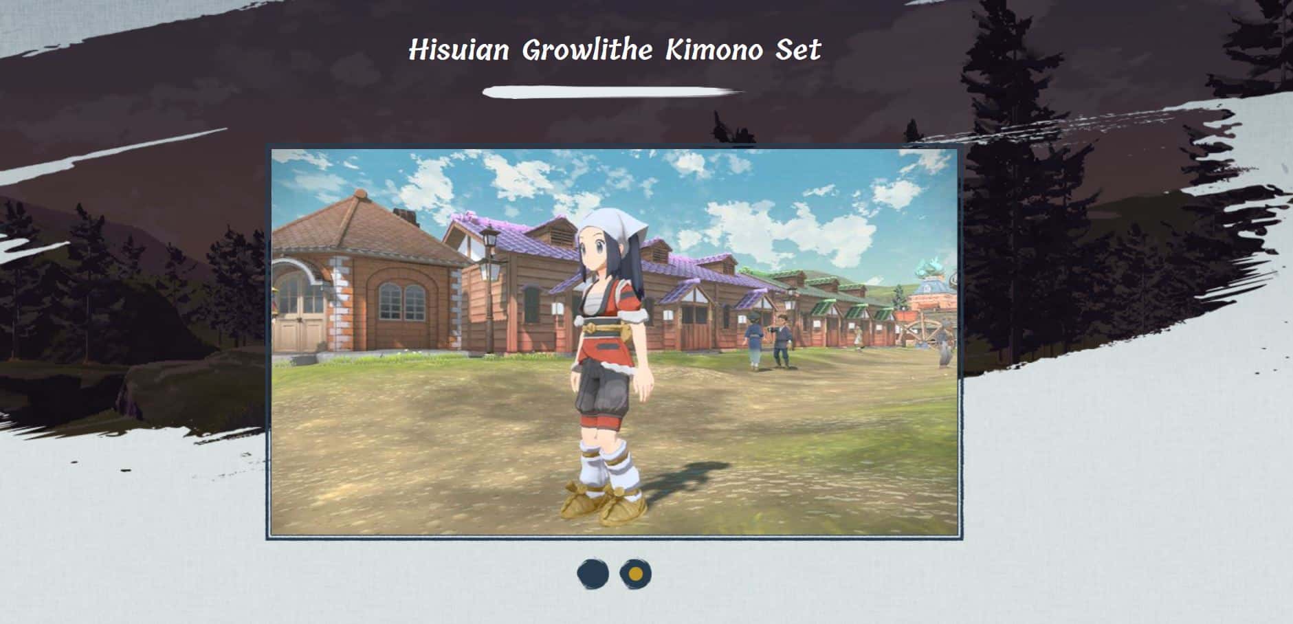 Pokemon Legends Arceus Hisuian Growlithe Kimono Set