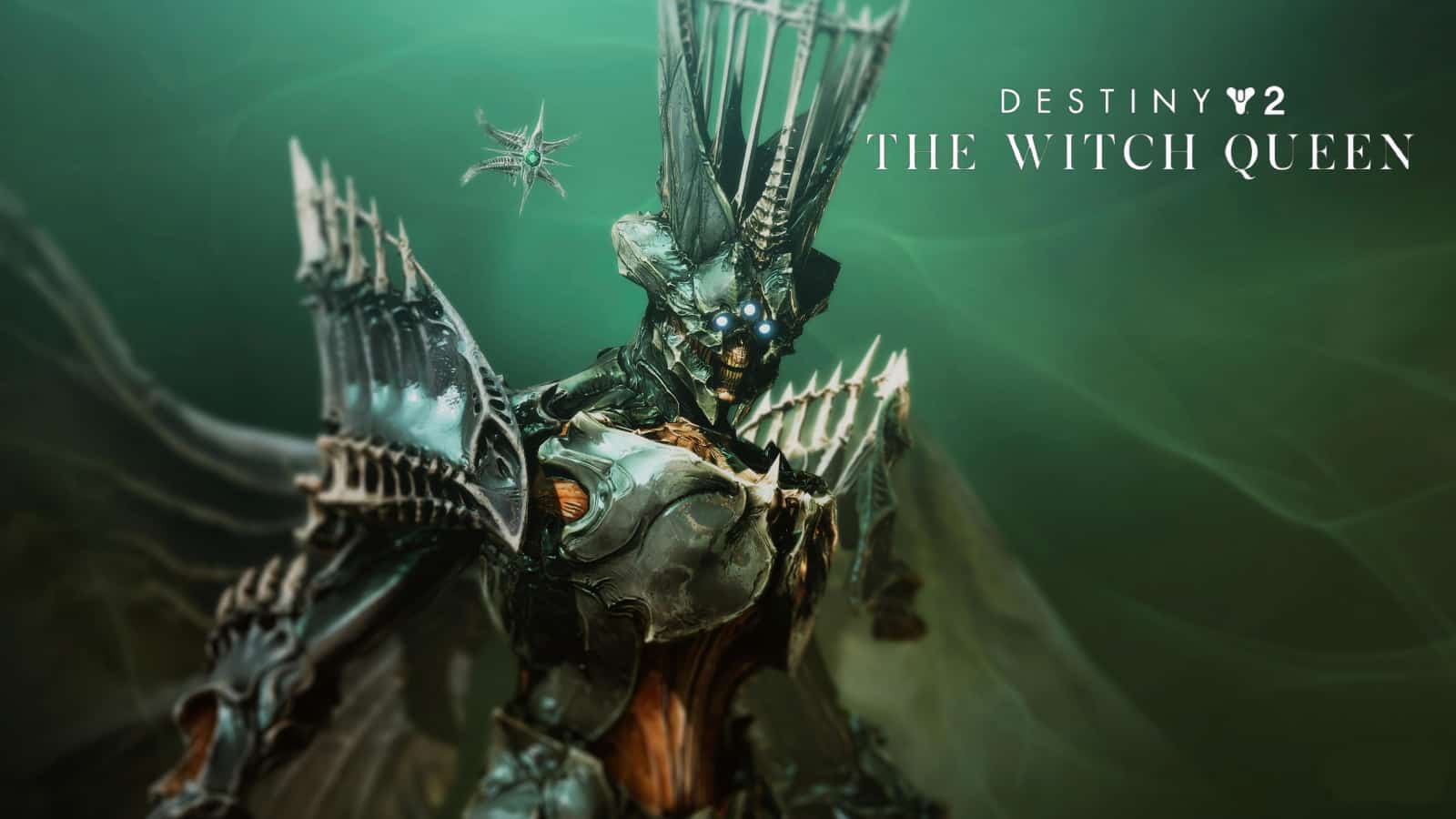 Destiny 2's Witch Queen stares menacingly off into the distance. 