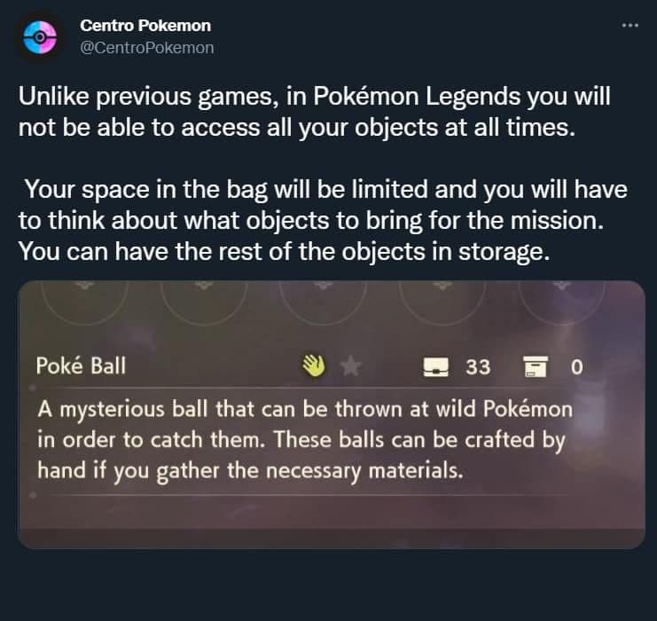 Pokemon Leaker Legends Arceus feature tweet
