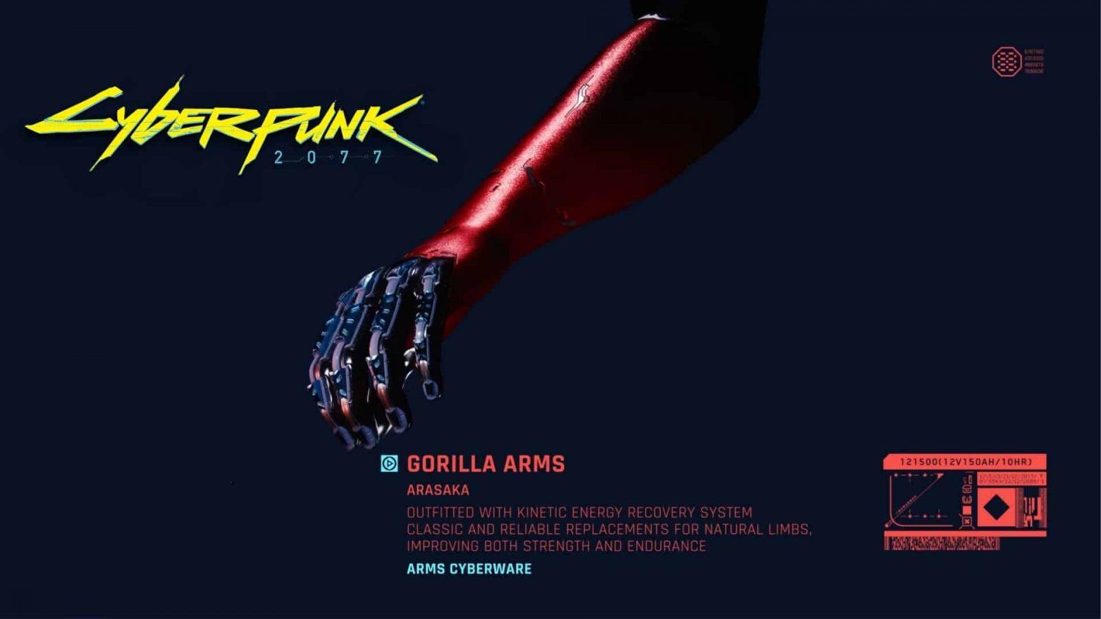 Cyberpunk 2077 Gorilla Arms How to get them, location, more
