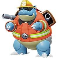 The Firefighter Style Holowear for Blastoise in Pokemon Unite