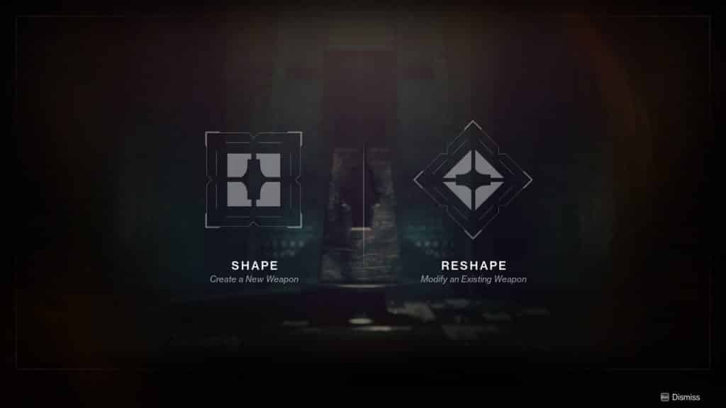 Destiny 2 weapon crafting gameplay