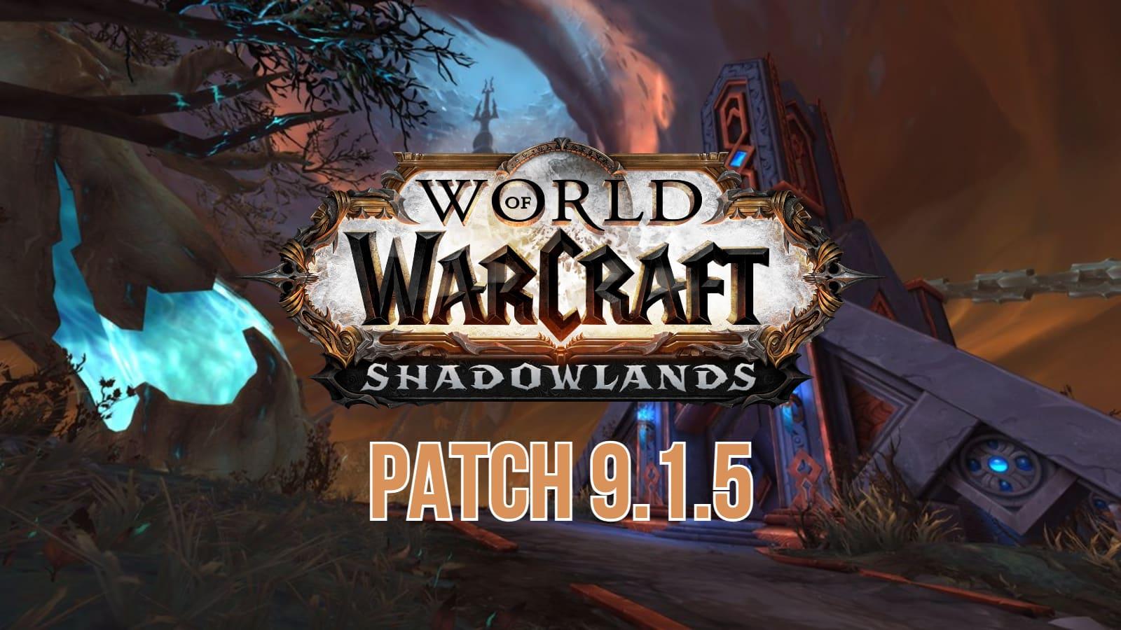 WoW Shadowlands Patch 9.1.5 header image
