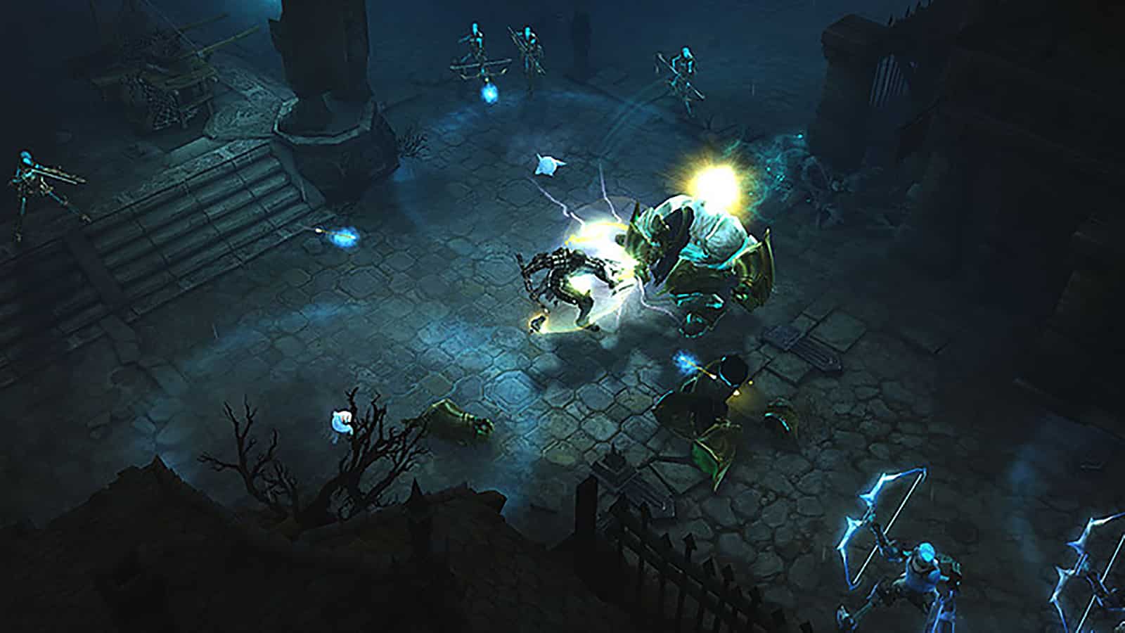 Gameplay image of one of Diablo 3's character classes in Reaper of Souls